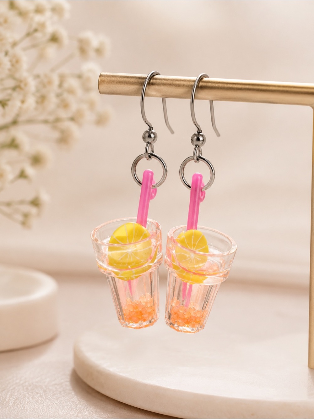 Drink Earrings Fun‎ Novelty Earrings Cocktail Earrings Cute Quirky Jewelry
